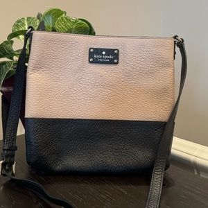 Kate Spade Black  & Beige Bay Street Cora Crossbody